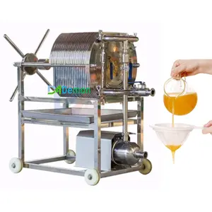 Filtre-presse en acier inoxydable pour huile végétale avec plaque filtrante de 10 pièces et machine à filtrer le cadre pour le lait d'huile de vin