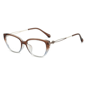Cat Eye Eyeglasses <b>Frames</b> Full Rim Resin Lens Lightweight Women's Fashion Glasses For <b>Round</b> Face - Product Image 3