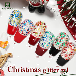 Gel pailleté <span class=keywords><strong>de</strong></span> Noël 15 ml, ensemble <span class=keywords><strong>de</strong></span> <span class=keywords><strong>vernis</strong></span> à ongles <span class=keywords><strong>de</strong></span> 12 couleurs, paillettes d'hiver, <span class=keywords><strong>vernis</strong></span> <span class=keywords><strong>semi</strong></span>-<span class=keywords><strong>permanent</strong></span>, trempage, UV LED, kits <span class=keywords><strong>de</strong></span> gel pour nail art - Product Image 4