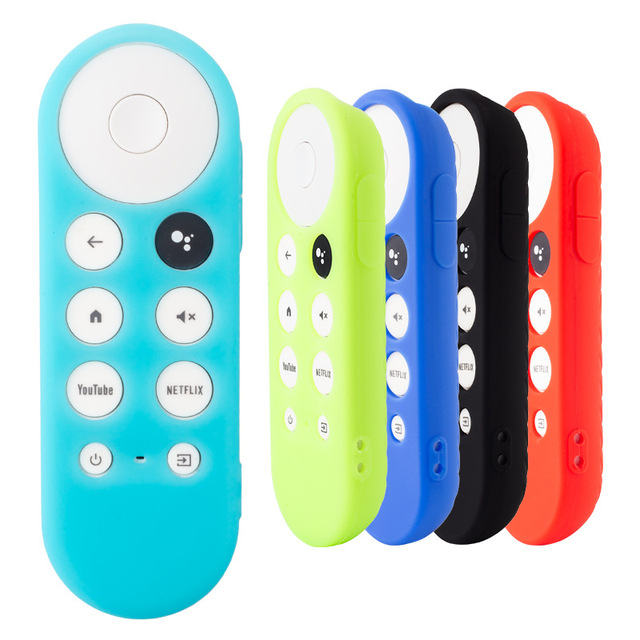 Durable Silicone Case for Google TV Remote - Shockproof, Full-Body Protection Remote Control Protective Case with Hanging Rope