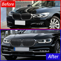 Luz Delantera para Auto KGKB para BMW Serie 7 G11 G12 2016-2019, Conjunto de Faros Delanteros con Lente de Proyector LED, Accesorios Plug and Play