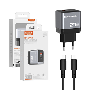 <span class=keywords><strong>Cargador</strong></span> Somostel con Cable SMS-Q95 PD+ QC3.0 20W <span class=keywords><strong>Cargador</strong></span> Súper Rápido + Cable PD para <span class=keywords><strong>SAMSUNG</strong></span> para XIAOMI para HUAWEI - Product Image 6