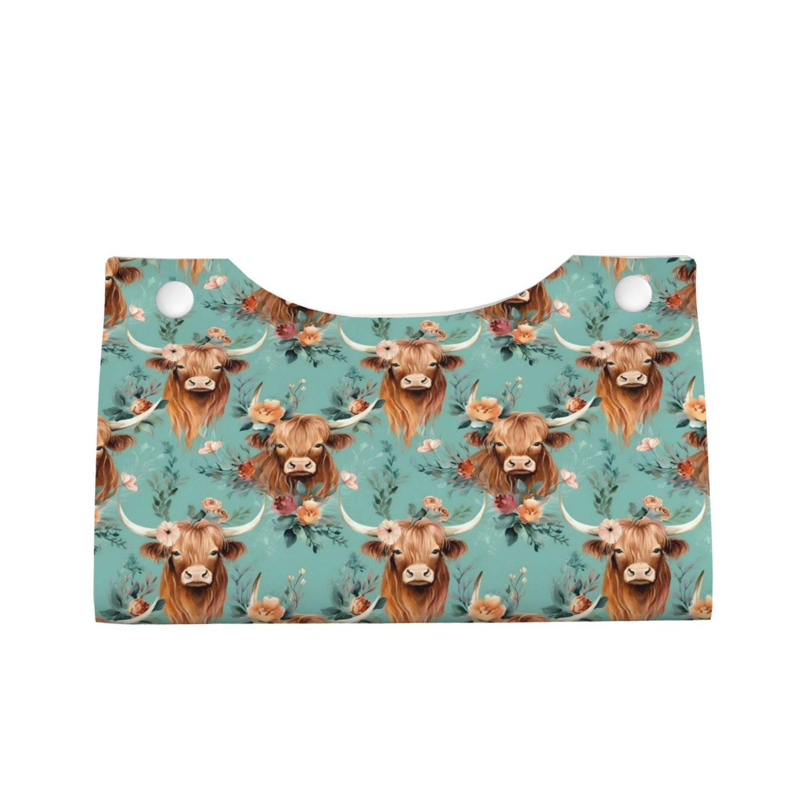 Bovins et fleurs des Highlands