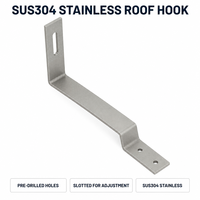 Support de fixation pour panneaux solaires en acier inoxydable pour toiture en tuiles, système de montage photovoltaïque, structure de panneaux solaires, antirouille