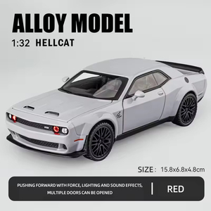 Modèle de voiture de sport doré avec simulation de son et de lumière, jouet pour garçon, pendentif, voiture jouet en alliage - Product Image 4