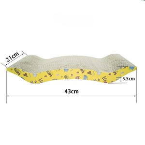 Material de papel corrugado Tablero recto Tablero para rascar gatos para juegos de gatos Embalado convenientemente en cartón - Product Image 6