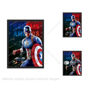 Venta al por mayor <span class=keywords><strong>de</strong></span> imágenes lenticulares en movimiento 3D personalizadas, póster <span class=keywords><strong>de</strong></span> anime <span class=keywords><strong>de</strong></span> <span class=keywords><strong>Marvel</strong></span> Avengers, Spiderman, superhéroe, Ironman - Product Image 2