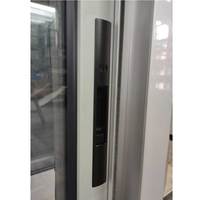 Fenêtre coulissante en aluminium argenté avec moustiquaire anti-insectes et cadre de ventilation pour bâtiments résidentiels et commerciaux