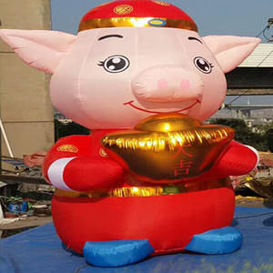 Decorazione Gonfiabile Personalizzata a Forma di Elefante Gigante, Gatto, Maiale per Pubblicità, Cartoni Animati, Supermercati, Festival ed Eventi - Product Image 5