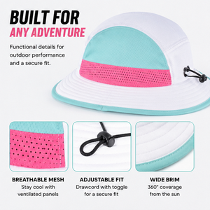 Sombrero de <span class=keywords><strong>Pescador</strong></span> con Logotipo Bordado de Alta Calidad OEM para <span class=keywords><strong>Hombre</strong></span> y Mujer, Protección Solar, Ala Ancha Personalizada, Malla de Poliéster - Product Image 3