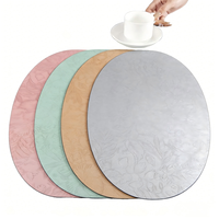Tapis de table rectangulaire classique Cici SPG-55 en cuir de haute qualité, écologique, résistant à la chaleur, 43x30cm, personnalisable