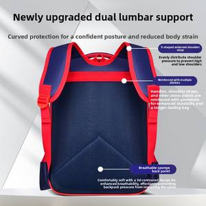 Juego <span class=keywords><strong>de</strong></span> Mochilas Escolares <span class=keywords><strong>de</strong></span> Nailon 3D Unisex para Primaria, Grados 1-6, 3 Piezas, Impermeables, Reducen la Carga - Product Image 5