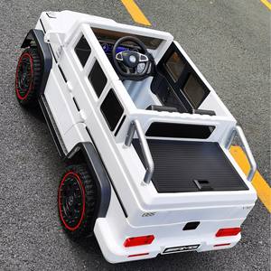 รถยนต์ไฟฟ้าสำหรับเด็ก Mercedes G65 รุ่น 48v 600w สีขาว พร้อมเบาะสีดำและล้อสีแดง สำหรับเด็กอายุ 5 ถึง 7 ปี - Product Image 1