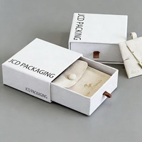 Individuell Bedruckte Papier-Schubladenbox für Schmuck, Halsketten, Ohrringe, Armbänder Verpackung