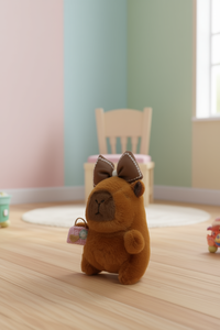 Jolie poupée singe en peluche avec nœud et sac, 11-30cm, pour enfants de 2 à 4 ans, jouet animal en peluche doux unisexe - Product Image 2