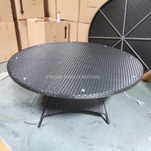 Patio <strong>Garden</strong> Furniture Outdoor Dinning <strong>Table</strong> <strong>and</strong> <strong>Chair</strong> Set <strong>Round</strong> Rattan <strong>Table</strong> <strong>6</strong> <strong>Seater</strong> <strong>6</strong> <strong>Seater</strong> Woven Rope Outdoor Dining Set - Product Image 5