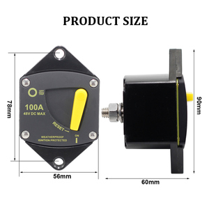 Disjoncteur DC 48V 30A 50A 60A 100A 150A 200A 300A pour système solaire à montage en surface et récupération audio - Product Image 2