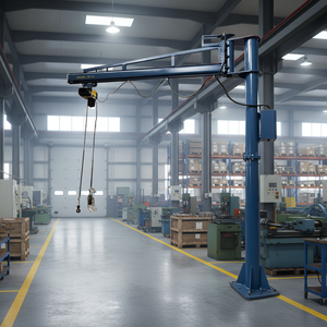 Grue à flèche JIB avec rotation à 360 degrés, poste <span class=keywords><strong>de</strong></span> travail, grue à flèche manuelle compacte pour entrepôt - Product Image 2