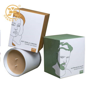 Scatole Personalizzate per Candele Profumate, Confezioni in Cartone Bianco con Chiusura a Incastro, Scatole di Carta per Piccole Imprese, Stampa 4C, Spedizione Rapida - Product Image 1