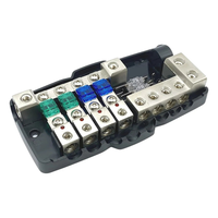 Bloc de fusibles MIDI Mini ANL robuste à 4 voies avec indicateurs LED, double barre omnibus, 12V 24V 48V pour VR, marine, automobile