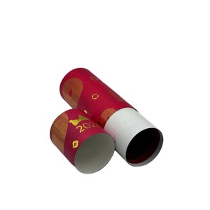 Boîte à parfum cylindrique en carton doré avec couvercle en carton, personnalisable selon les besoins - Product Image 6