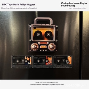 สติกเกอร์แม่เหล็กติดตู้เย็นรูปเทป NFC สำหรับเล่นเพลงอัตโนมัติด้วยระบบ NFC  ออกแบบได้ตามต้องการ  สามารถจัดส่งแบบดรอปชิปได้ - Product Image 5
