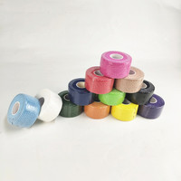 Cinta Deportiva de 5cm, Protector de Dedos y Pulgar de Algodón con Gancho, Ligadura Adhesiva Elástica Ligera EAB para Levantamiento de Pesas, Fitness, Muñeca y Mano