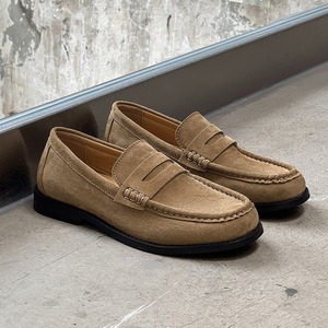 Mocasines Retro de Punta Redonda para Hombre, Primavera-Verano, de Una Pieza, Sin Cordones, de Cuero, Suela Blanda, Modernos - Product Image 1