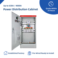 Armoire de distribution basse tension, coffret de commande électrique, boîtier de distribution d'énergie complet