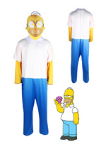 Costumes de Cosplay pour enfants Costume de famille Simpsons Vêtements de spectacle de scène Vêtements de performance pour enfants et adultes Taille 110-190cm
