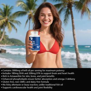 Jual panas gel lunak minyak Krill Antartika untuk tulang kulit dan fleksibilitas sendi manfaat suplemen Kaya fosfolipid - Product Image 2