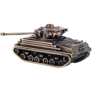 Modelo de Tanque M4A3E8 Sherman Fundido a Presión - Acabado Bronce - Segunda Guerra Mundial - para el Tablero del Automóvil y Decoración del Hogar |   Regalo Coleccionable - Product Image 2