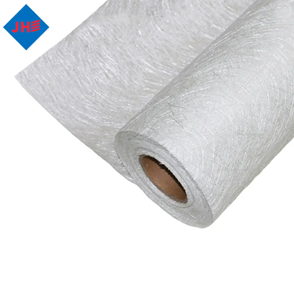 Tapete do tecido de fibra de vidro adesivo com emulsão ou pó emc 80 emc 100 emc 120