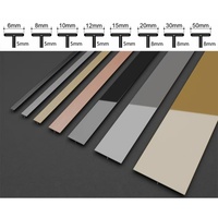 Profil de finition métallique pour usine, bande de transition, bande de bordure, lattes, bande de bordure murale et bandes décoratives pour sol