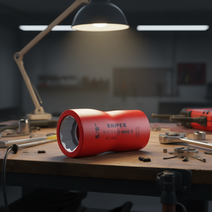 Clé à douille Knipex 5/8 pouces double hexagonale 1000 V isolée fabriquée en Allemagne - Product Image 3
