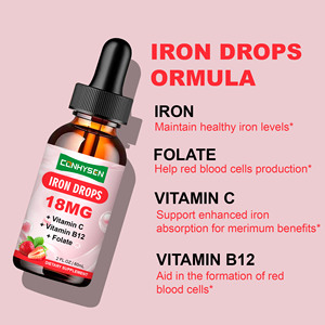 Özel etiket Vegan sıvı demir kadınlar ve yetişkin çocuklar için en yüksek emilim <span class=keywords><strong>C</strong></span> vitamini takviyesi düşer - Product Image 3