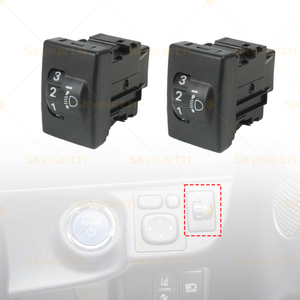 Interrupteur de réglage des phares Interrupteur de nivellement des phares Bouton de réglage de la hauteur des phares pour Cruiser Camry Corolla Vitz YARiS - Product Image 1