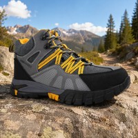 Chaussures de sécurité de style sport AIMVVSEC à coupe haute, légères, respirantes, unisexes, avec embout en acier, pour usage en usine, antistatiques