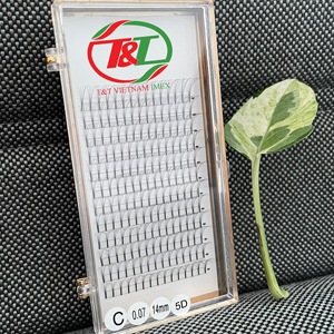 Vietnam Factory's Best Price High Quality <b>Premade</b> 3D 4D 5D Synthetic Hair Hand Made Natural Long Eyelash <b>Fans</b> Private Label - Product Image 4