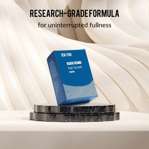 Soutient la vitalité des cheveux avec de l'extrait de sésame noir, de la vitamine B6 et de la levure enrichie en sélénium en capsules pour une croissance rapide des cheveux - Product Image 4