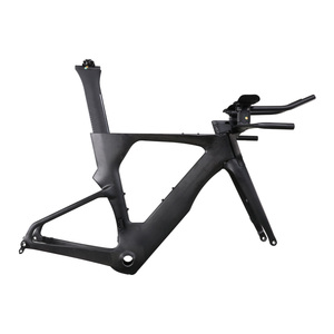 ICAN TT016 Cuadro, Horquilla, Manillar, Eslabón y Frenos de Disco de Fibra de Carbono Completa para Bicicleta de <span class=keywords><strong>Trial</strong></span>/Triatlón con Acabado Mate - Product Image 5