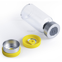 Vente en gros de flacons en verre transparent de 3 ml à 30 ml avec logo personnalisé et bouchons colorés pour l'emballage de cosmétiques et d'extraits végétaux