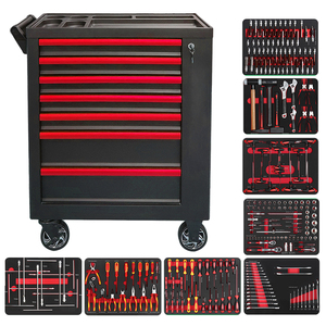 117PCS EVA Foam Garage <strong>Tool</strong> <strong>Sets</strong> Auto Repair Car Repair <strong>Tool</strong> <strong>Set</strong> Professional Vehicle Ratchet Wrench <strong>Socket</strong> <strong>Set</strong> Trolley Cabinet - Product Image 4