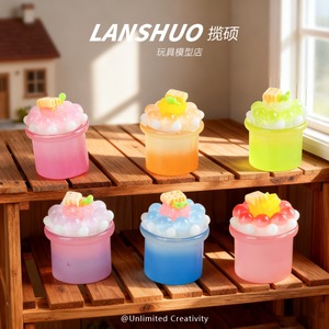 ชุดงานฝีมือเรซิ่นเค้กผลไม้เรืองแสง 3 มิติ Lanshuo สำหรับทำเครื่องประดับ DIY พวงกุญแจ จี้ ของตกแต่งบ้าน - Product Image 3