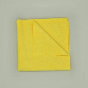 Asciugamano <span class=keywords><strong>in</strong></span> cristallo cerato senza bordi <span class=keywords><strong>in</strong></span> microfibra grigio giallo chiaro per autolavaggio e pulizia della cucina - Product Image 2