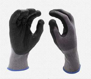 Guantes de Trabajo de Espuma Ultrafina con Puntos de Nitrilo y Nailon Spandex de Calibre 13 de la Marca MEIJI al por Mayor, Negros, Talla L, etc. - Product Image 2