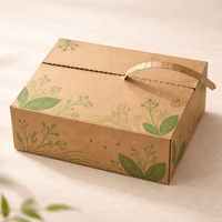 Boîte à bande détachable en papier kraft, emballage personnalisé pour l'expédition en ligne