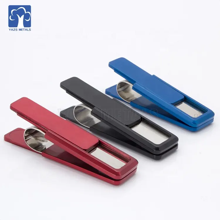 Custom Design Colorful Stainless Steel Metal Money Clip Strong Spring Money Clips with Ready Mould