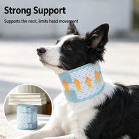 Collier de récupération souple respirant en maille pour chiens et chats, alternative au collier de protection post-opératoire, anti-léchage, réglable