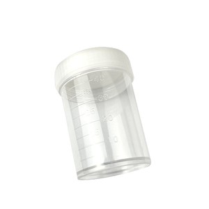 Vaso Medidor de Orina Desechable de Plástico Wei Hong de 40 ml Transparente con Tapa Blanca para Uso Médico - Product Image 4